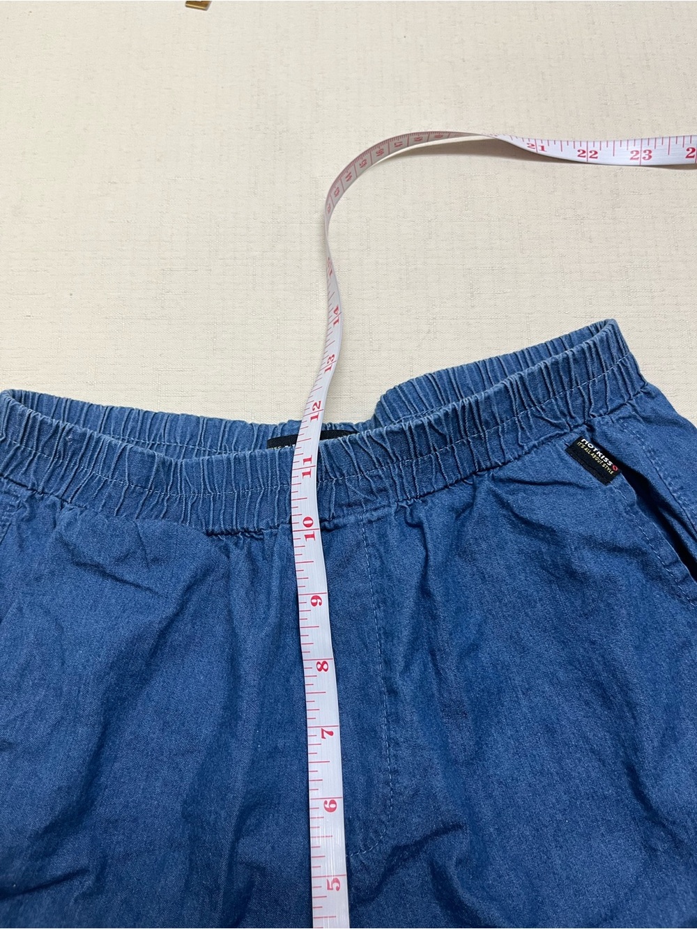Hot Kiss S chambray pull on shorts - Picture 5 of 13